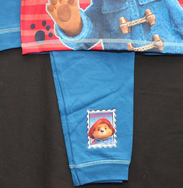 PADDINGTON BEAR Boy's Pyjamas /Blue & Red PADDINGTON PJs Sizes 18 Months-5 Years