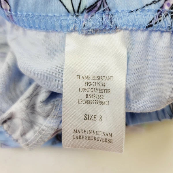 Disney's Frozen 2 Girls Size 8 Top & Bottom Pajama Set NWT