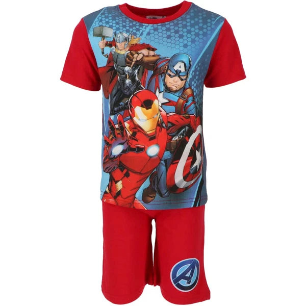 Boys Girls Kids Children Pyjamas Short Sleeve T-Shirt Shorts Set Age 2-12 Years