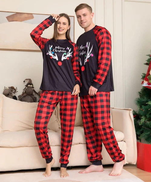 Family Matching Adult Kids Christmas Pyjamas Xmas Nightwear Pajamas Pjs Set UK