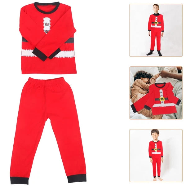 Christmas Pajamas Set Toddler Boy Kids Snowman Costume Funny Tshirt