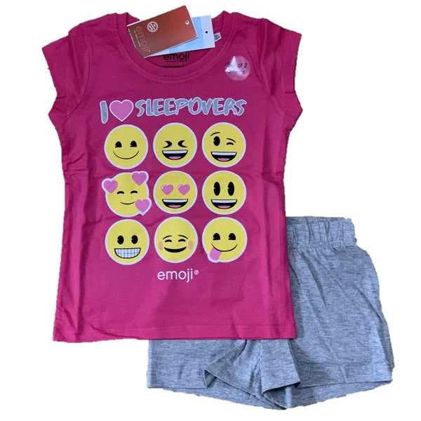 Boys Girls Kids Children Pyjamas Short Sleeve T-Shirt Shorts Set Age 2-12 Years