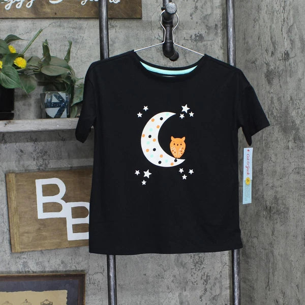 Cat & Jack Girls 2pc Short Sleeve Pajama Shirt Shorts Set 88094711 M