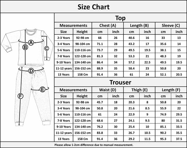 Kids Girls Boys Pyjamas 2 Piece Tie Dye Set Childrens Cotton PJs Nightwear