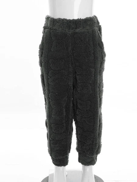 Kids Sleepwear Thicken Set Warm Pajamas Sleeping Sleepsuit Fleece 2pcs Casual