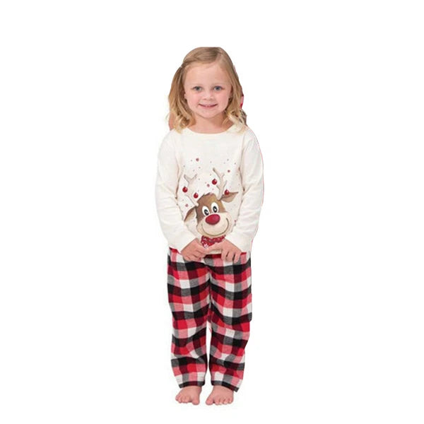 Family Matching Christmas Pyjamas Adult Kids Xmas Nightwear Pjs Set Reindeer