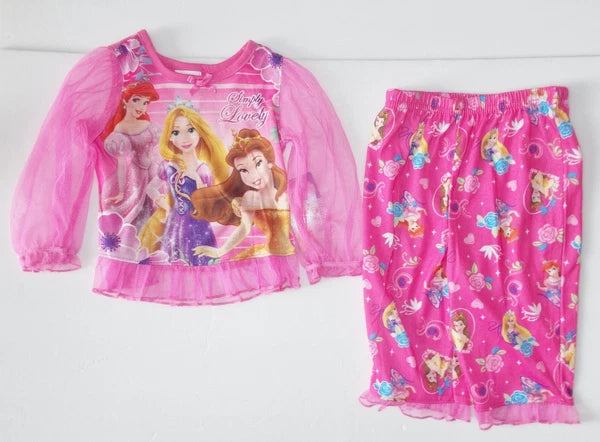 Disney Princesses Infant Girls Princess Pajama Sets 2 to Choose Size 12M NWT