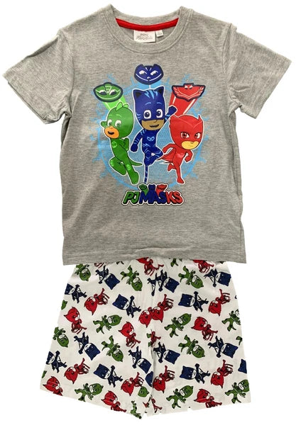BOYS CHARACTER SHORT PYJAMAS 2PC NIGHT WEAR PJ SETS OFFICIAL 3-12 YEARS BNWT