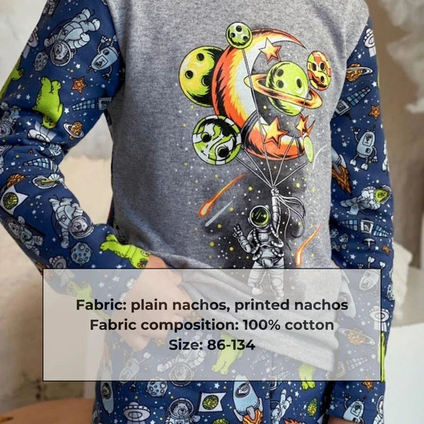 Boys’ Cotton Pajama Set – Warm, Breathable & Soft Fabric, Demi-season,  Nosi ...